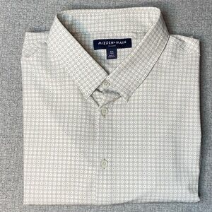 Mizzen + Main XXL Trim Fit Men’s Leeward Performance Stretch Geometric Shirt